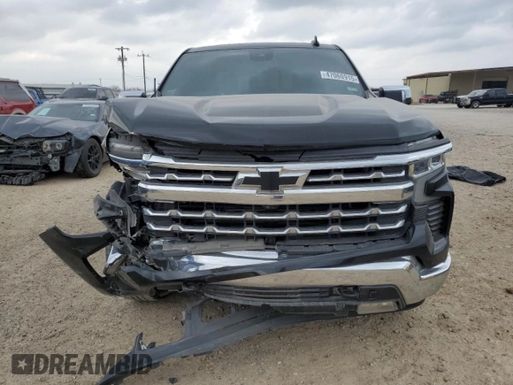 2023 Chevrolet Silverado 1500 LTZ with VIN 3GCUDGE87PG265517, listed as a Copart auction lot 47060915 with 26,075 mi miles and Salvage Title. Bid and sale history available at carsss.com. Image 5.