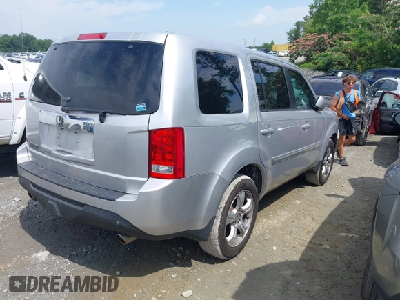 2012 Honda Pilot EX-L with VIN 5FNYF3H54CB019160, listed as a IAAI auction lot 42481437 with 142,911 mi miles and . Bid and sale history available at DreamBid. Image 4.