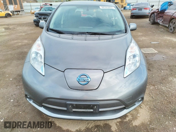 2016 Nissan LEAF S with VIN 1N4BZ0CP1GC313399, listed as a Copart auction lot 38595063 with 43,316 mi miles. Bid and sale history available at carsss.com. Image 5.