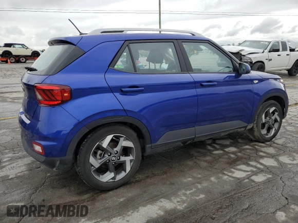 2023 Hyundai Venue Limited with VIN KMHRC8A33PU244326, listed as a Copart auction lot 55687515 with 9,973 mi miles and Salvage title. Bid and sale history available at DreamBid. Image 3.