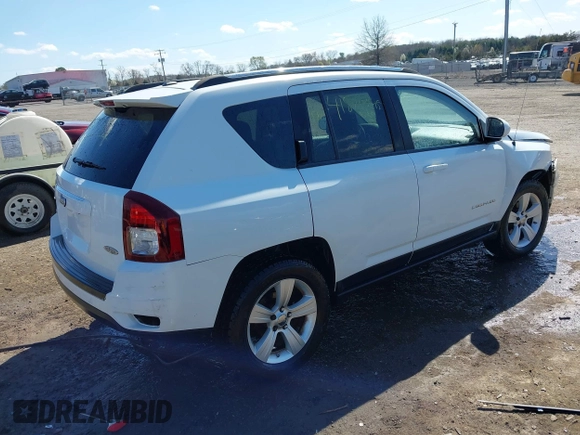 2015 Jeep Compass Latitude with VIN 1C4NJDEB7FD120738, listed as a IAAI auction lot 41878045 with 128,393 mi miles. Bid and sale history available at carsss.com. Image 4.