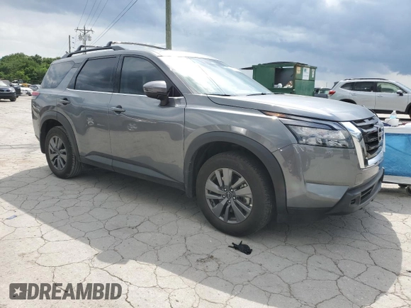 2024 Nissan Pathfinder SV with VIN 5N1DR3BA7RC309597, listed as a Copart auction lot 56742315 with 5,982 mi miles and Salvage title. Bid and sale history available at DreamBid. Image 4.