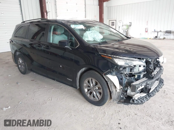 2021 Toyota Sienna LE z VIN 5TDKRKEC3MS070561, wystawiony jako IAAI lot #42331063 z przebiegiem 56 413 mil mil oraz . Historia ofert i sprzedaży dostępna na DreamBid. Obrazek 1.