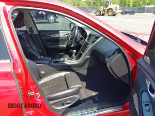 2017 Infiniti Q50 Red Sport 400 with VIN JN1FV7AR3HM870642, listed as a IAAI auction lot 42070635 with 163,848 mi miles. Bid and sale history available at carsss.com. Image 5.