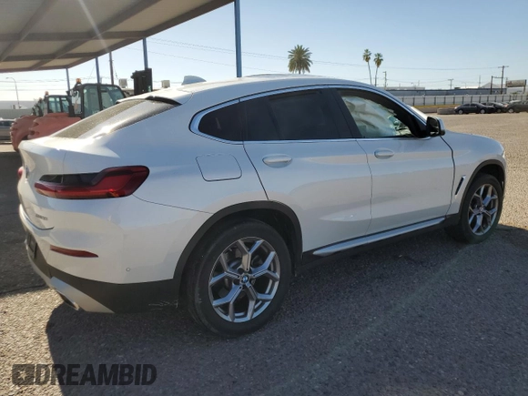 2024 BMW X4 xDrive30i with VIN 5UX33DT04R9W98594, listed as a Copart auction lot 57253885 with Not provided miles and Non repairable. Bid and sale history available at DreamBid. Image 3.