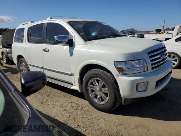 2005 Infiniti QX56 with VIN 5N3AA08C75N813218, listed as a Copart auction lot 76592754 with 139,975 mi miles and Clean Title. Bid and sale history available at DreamBid. Image 4.