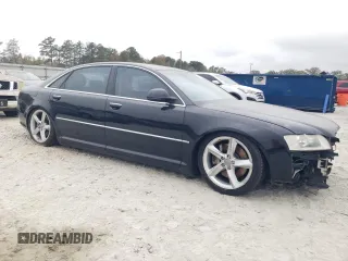 2009 Audi A8 L 4.2L with VIN WAUMV94E59N008542, listed as a Copart auction lot 79510954 with 172,396 mi miles and Salvage Title. Bid and sale history available at carsss.com. Image 4.