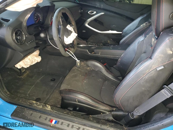 2022 Chevrolet Camaro ZL1 with VIN 1G1FK1R65N0107806, listed as a Copart auction lot 84560574 with 21,710 mi miles and Salvage Title. Bid and sale history available at carsss.com. Image 7.