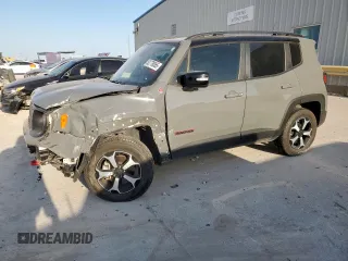 2022 Jeep Renegade Trailhawk with VIN ZACNJDC19NPN63173, listed as a Copart auction lot 52778065 with 18,988 mi miles and Salvage Title. Bid and sale history available at DreamBid. Image 1.