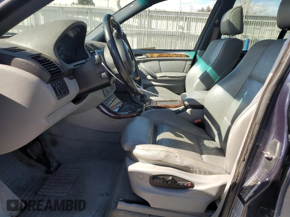 2004 BMW X5 3.0i with VIN 5UXFA13504LU42459, listed as a Copart auction lot 43819964 with 171,722 mi miles and Salvage Title. Bid and sale history available at carsss.com. Image 7.