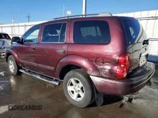 2005 Dodge Durango SLT with VIN 1D4HB48D65F583385, listed as a Copart auction lot 88905735 with 200,446 mi miles and Salvage title. Bid and sale history available at DreamBid. Image 2.