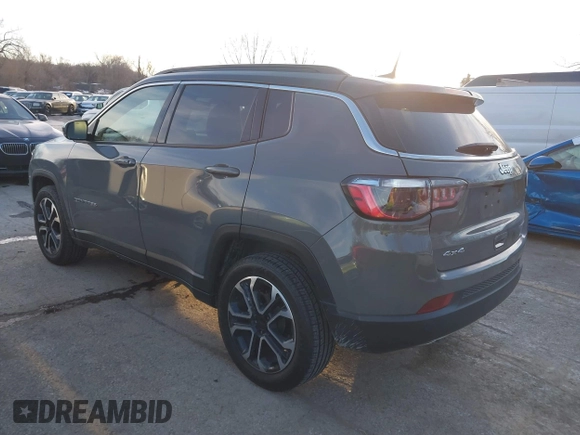 2023 Jeep Compass Limited with VIN 3C4NJDCN6PT567277, listed as a IAAI auction lot 41412097 with 35,502 mi miles and . Bid and sale history available at carsss.com. Image 3.