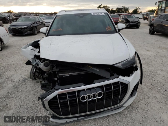 2021 Audi Q3 S line Premium with VIN WA1DECF37M1057375, listed as a Copart auction lot 70383672 with 17,095 mi miles. Bid and sale history available at carsss.com. Image 5.