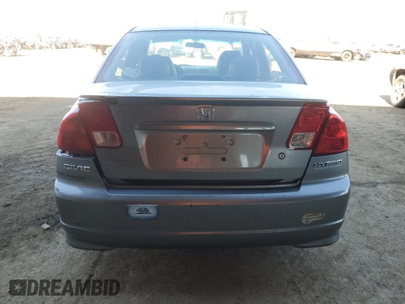 2005 Honda Civic with VIN JHMES96655S026250, listed as a Copart auction lot 46291235 with 229,563 mi miles and Clean Title. Bid and sale history available at DreamBid. Image 6.