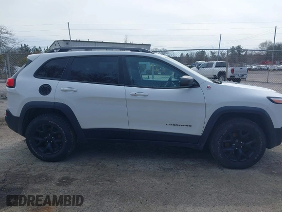 2014 Jeep Cherokee Trailhawk with VIN 1C4PJMBS5EW240375, listed as a IAAI auction lot 41806725 with 127,705 mi miles. Bid and sale history available at carsss.com. Image 13.