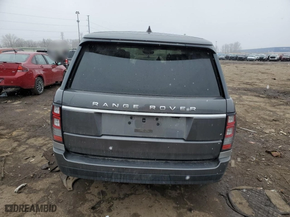 2017 Land Rover Range Rover with VIN SALGS2FE9HA335215, listed as a Copart auction lot 47974405 with 120,235 mi miles and Salvage Title. Bid and sale history available at carsss.com. Image 6.