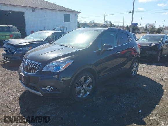 2014 Buick Encore Convenience with VIN KL4CJBSBXEB749396, listed as a IAAI auction lot 41860171 with 52,644 mi miles and . Bid and sale history available at DreamBid. Image 2.