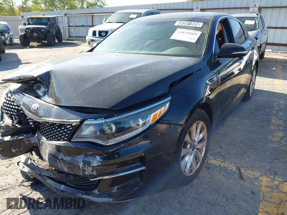 2016 Kia Optima EX z VIN 5XXGU4L35GG066083, wystawiony jako IAAI lot #41828804 z przebiegiem 112 396 mil mil oraz . Historia ofert i sprzedaży dostępna na DreamBid. Obrazek 17.