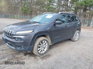 2016 Jeep Cherokee Limited with VIN 1C4PJMDB8GW309110, listed as a IAAI auction lot 41990343 with 163,054 mi miles. Bid and sale history available at carsss.com. Image 2.