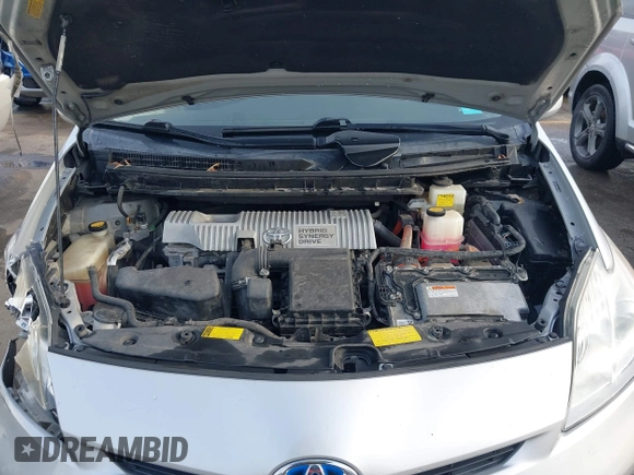 2012 Toyota Prius One with VIN JTDKN3DU2C0334107, listed as a IAAI auction lot 41891637 with 173,469 mi miles. Bid and sale history available at carsss.com. Image 10.
