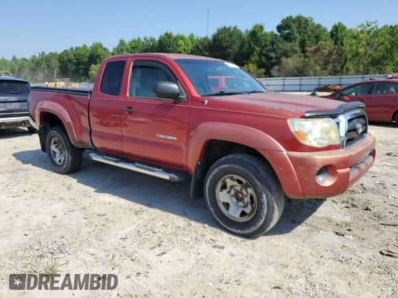 2006 Toyota Tacoma PreRunner with VIN 5TETX62N46Z221324, listed as a Copart auction lot 62179035 with 189,971 mi miles and Salvage title. Bid and sale history available at DreamBid. Image 4.