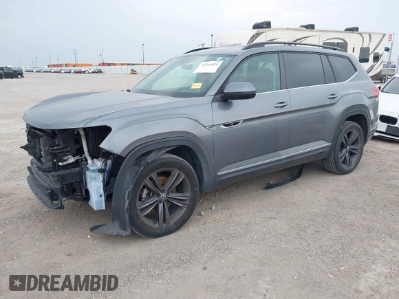 2021 Volkswagen Atlas SE with VIN 1V2NR2CA4MC529207, listed as a IAAI auction lot 42265026 with 53,185 mi miles and . Bid and sale history available at DreamBid. Image 2.