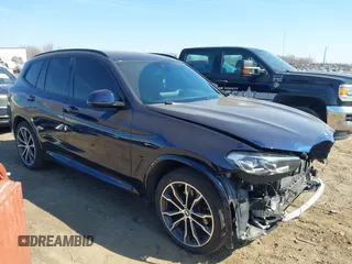 2022 BMW X3 xDrive30i with VIN 5UX53DP09N9L62386, listed as a IAAI auction lot 41882656 with 82,011 mi miles and . Bid and sale history available at DreamBid. Image 1.