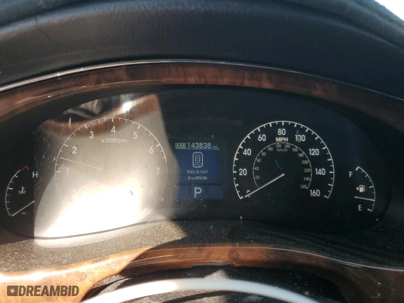 2011 Hyundai Genesis with VIN KMHGC4DE3BU117291, listed as a Copart auction lot 45576115 with 143,838 mi miles and Salvage Title. Bid and sale history available at carsss.com. Image 9.