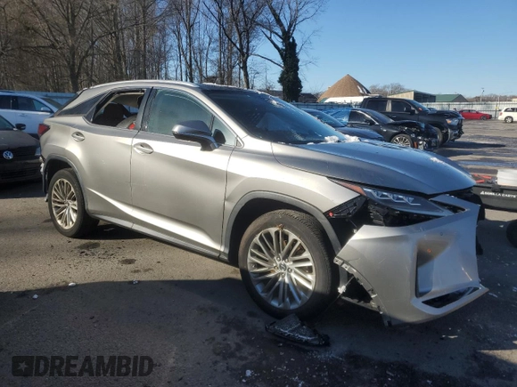 2021 Lexus RX 350 with VIN 2T2JZMDA6MC279840, listed as a Copart auction lot 87978485 with Not provided miles and Salvage title. Bid and sale history available at DreamBid. Image 4.