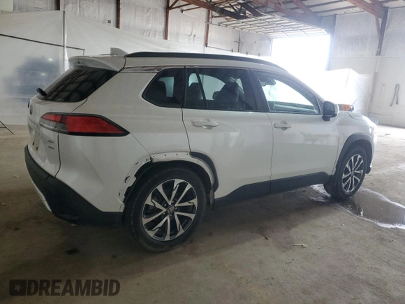 2023 Toyota Corolla Cross XLE with VIN 7MUDAABG7PV068968, listed as a Copart auction lot 51922695 with 43,911 mi miles and Salvage title. Bid and sale history available at DreamBid. Image 3.