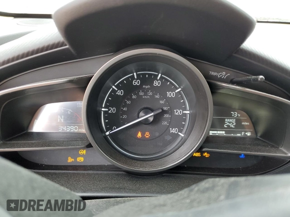 2019 Mazda CX-3 Sport with VIN JM1DKDB7XK1454654, listed as a Copart auction lot 51234285 with 34,390 mi miles and Salvage Title. Bid and sale history available at carsss.com. Image 9.