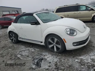 2013 Volkswagen Beetle with VIN 3VW8A7AT5DM811357, listed as a Copart auction lot 43783675 with Not Provided miles and Salvage Title. Bid and sale history available at DreamBid. Image 4.
