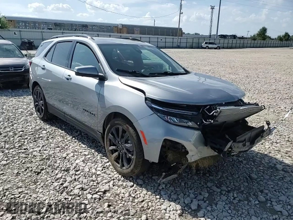 2023 Chevrolet Equinox RS with VIN 3GNAXWEG4PL254467, listed as a Copart auction lot 61818185 with 35,633 mi miles and Salvage title. Bid and sale history available at DreamBid. Image 14.