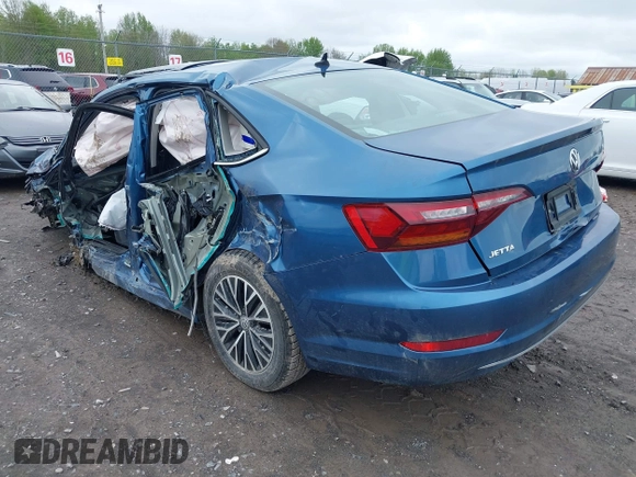 2019 Volkswagen Jetta S with VIN 3VWC57BU5KM227849, listed as a IAAI auction lot 42184572 with 43,234 mi miles and . Bid and sale history available at DreamBid. Image 3.