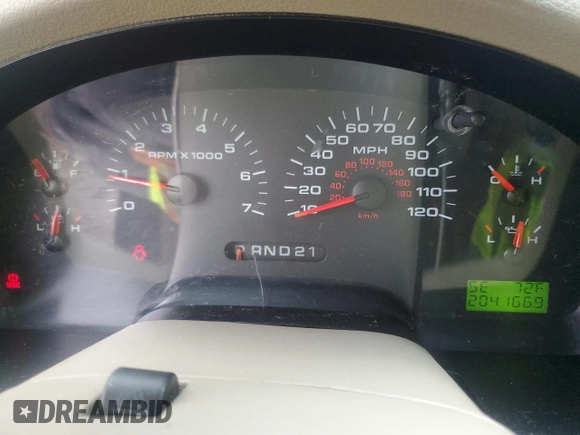 2005 Ford F-150 XLT with VIN 1FTPW145X5KE63882, listed as a Copart auction lot 63299475 with 204,166 mi miles and Salvage title. Bid and sale history available at DreamBid. Image 9.
