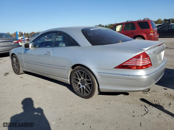 2005 Mercedes-Benz CL-Class 5.0L with VIN WDBPJ75J35A045178, listed as a Copart auction lot 72860334 with NaN miles and Clean Title. Bid and sale history available at carsss.com. Image 2.