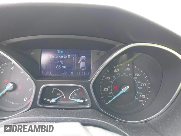 2013 Ford Focus SE with VIN 1FADP3F27DL142539, listed as a IAAI auction lot 42364047 with 103,153 mi miles and . Bid and sale history available at DreamBid. Image 7.