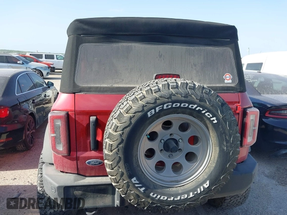 2021 Ford Bronco with VIN 1FMDE5BHXMLB01758, listed as a IAAI auction lot 41418048 with 31,652 mi miles and . Bid and sale history available at DreamBid. Image 21.