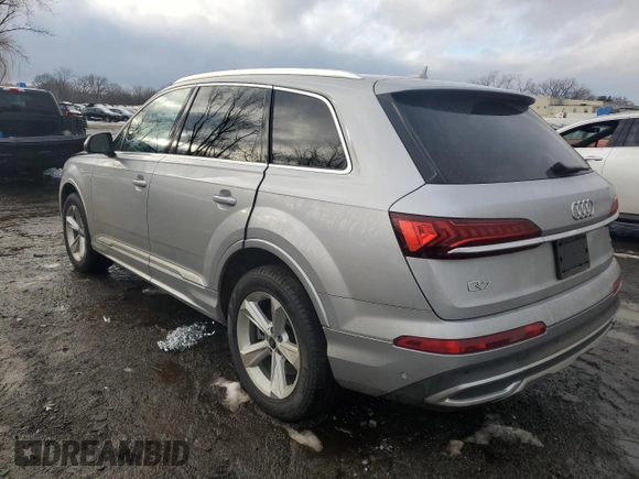 2021 Audi Q7 Premium z VIN WA1AJAF78MD014930, wystawiony jako Copart lot #45175585 z przebiegiem 52 921 mil mil oraz Szkoda całkowita • Salvage title. Historia ofert i sprzedaży dostępna na DreamBid. Obrazek 2.
