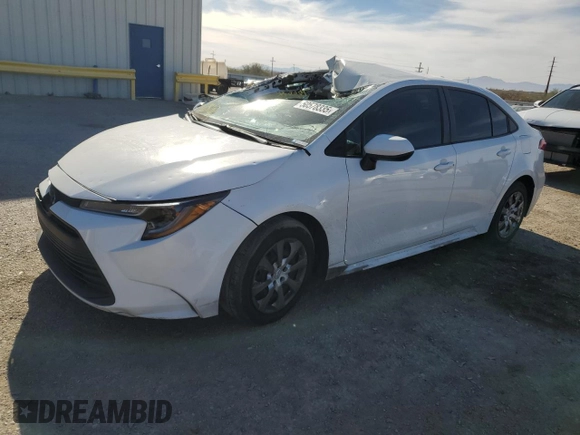 2023 Toyota Corolla LE with VIN 5YFB4MDE6PP002670, listed as a Copart auction lot 50578335 with 32,573 mi miles and Salvage Title. Bid and sale history available at carsss.com. Image 1.