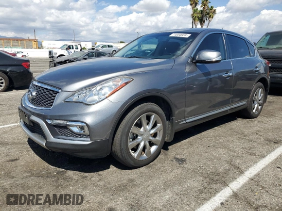 2017 Infiniti QX50 with VIN JN1BJ0RP4HM381140, listed as a Copart auction lot 71834924 with 44,022 mi miles and Salvage Title. Bid and sale history available at carsss.com. Image 1.
