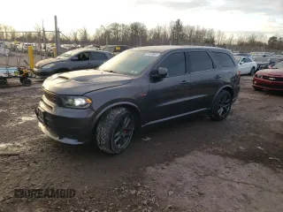 2019 Dodge Durango SRT with VIN 1C4SDJGJ0KC844560, listed as a Copart auction lot 87849805 with 44,031 mi miles and Salvage title. Bid and sale history available at DreamBid. Image 1.