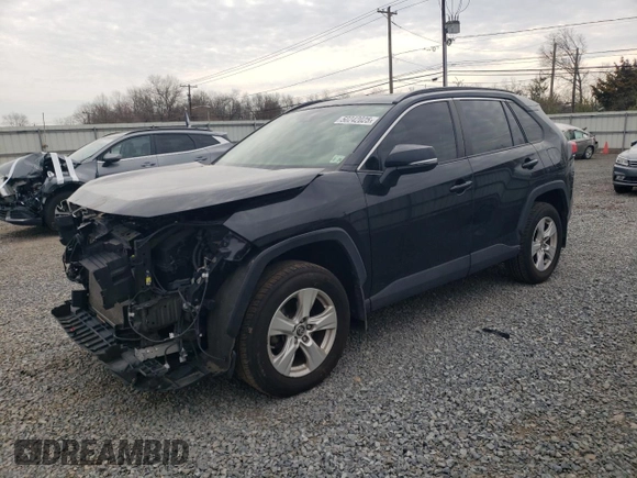 2019 Toyota RAV4 XLE with VIN JTMP1RFV9KD506960, listed as a Copart auction lot 50242025 with 102,157 mi miles and Salvage Title. Bid and sale history available at DreamBid. Image 1.