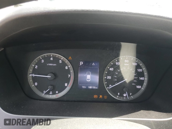 2016 Hyundai Sonata SE with VIN 5NPE24AFXGH387194, listed as a Copart auction lot 53805575 with 168,158 mi miles and Salvage Title. Bid and sale history available at carsss.com. Image 9.