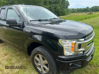 2018 Ford F-150 XL with VIN 1FTFX1E5XJFA79594, listed as a Copart auction lot 65503505 with 158,280 mi miles and Clean title. Bid and sale history available at DreamBid. Image 1.