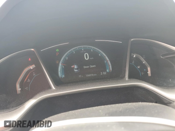 2017 Honda Civic Sedan EX-L with VIN 19XFC1F79HE020553, listed as a Copart auction lot 52491734 with 126,074 mi miles and Salvage Title. Bid and sale history available at carsss.com. Image 9.