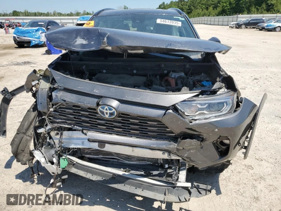 2021 Toyota RAV4 Hybrid XSE with VIN 4T3E6RFV2MU011112, listed as a Copart auction lot 54613935 with Not provided miles and Salvage title. Bid and sale history available at DreamBid. Image 5.