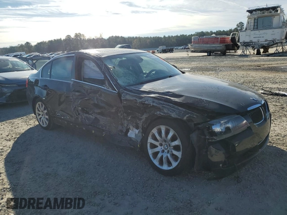 2007 BMW 3 Series 335i with VIN WBAVB73547PA86480, listed as a Copart auction lot 84990514 with 202,020 mi miles and Salvage Title. Bid and sale history available at carsss.com. Image 4.