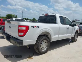 2021 Ford F-150 XL with VIN 1FTEX1EP7MKF05489, listed as a IAAI auction lot 42524599 with 82,824 mi miles and . Bid and sale history available at DreamBid. Image 4.