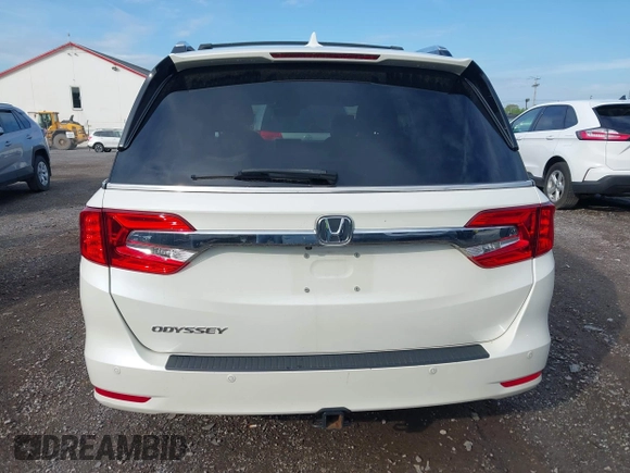 2018 Honda Odyssey Elite with VIN 5FNRL6H98JB045078, listed as a IAAI auction lot 42184758 with 144,981 mi miles. Bid and sale history available at carsss.com. Image 15.